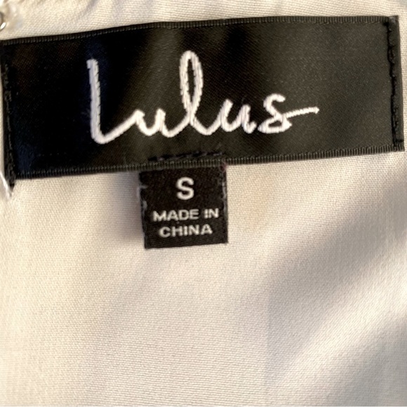 Lulus Skater Mini Dress in Blue and Ivory - Picture 6 of 7